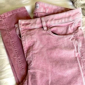 Pink corduroy pants